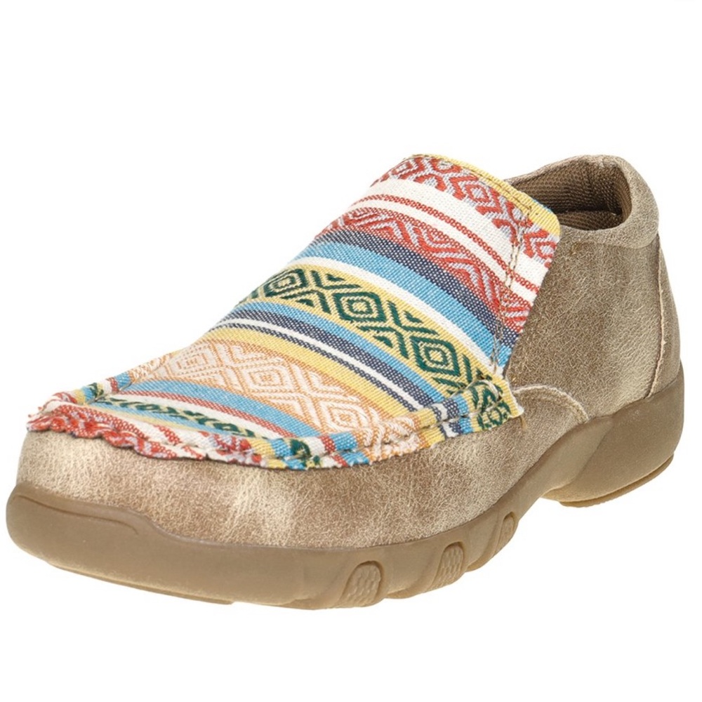 Roper Multi-Colored Vamp Driving Slip-on Mocassins Size 8
